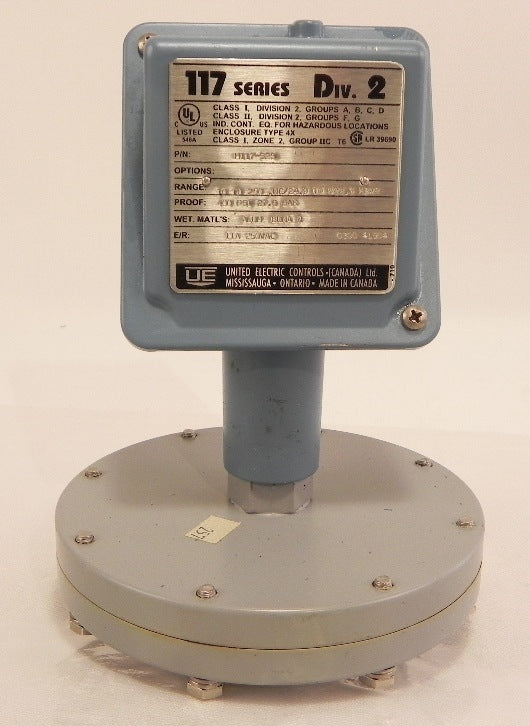 UE 117 Series Pressure Switch 117-525 - Advance Operations