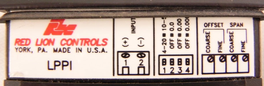 Red Lion Controls Loop Powered Process Indicator LPPI - Advance Operations