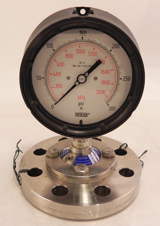 Wika Pressure Gauge 0-300 psi w/ Diaphragm 2" 990.12 - Advance Operations