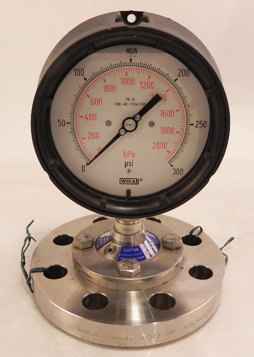 Wika Pressure Gauge 0-300 psi w/ Diaphragm 2