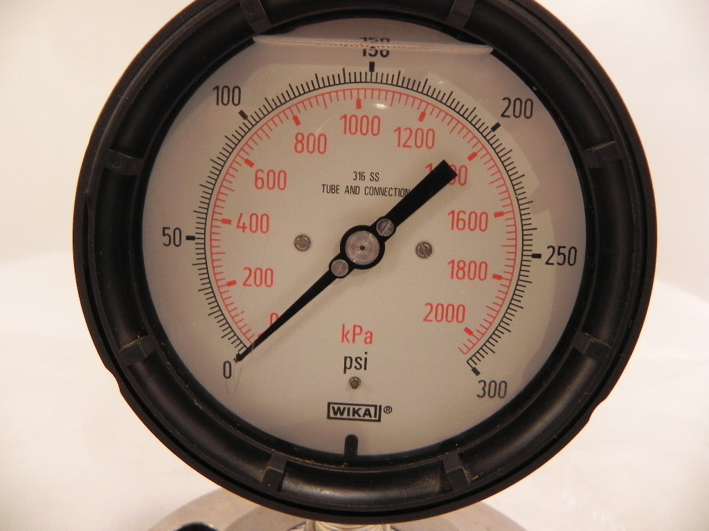 Wika Pressure Gauge 0-300 psi w/ Diaphragm 2" 990.12 - Advance Operations