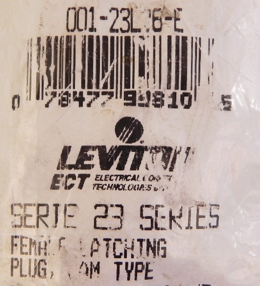 Leviton Female Latching Plug Cam Type 001-23L26-E - Advance Operations