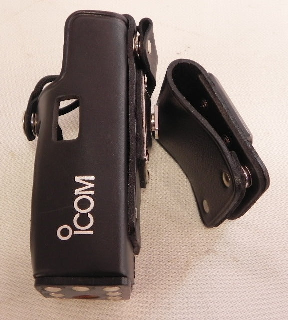 Icom Leather Case w/ Clip New ICF3 (lot of 2) - Advance Operations