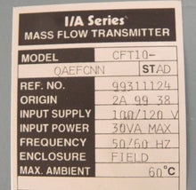 Load image into Gallery viewer, Foxboro Mass Flow Transmitter CFT10-QAEFCNN - Advance Operations
