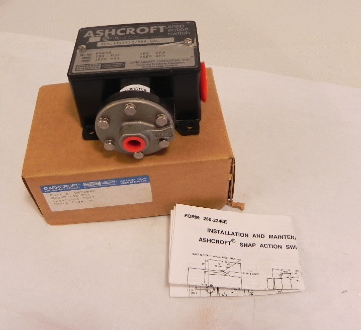 Ashcroft / Dresser Snap Action Switch B424B - Advance Operations