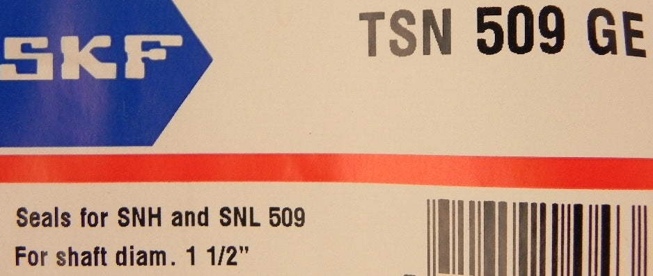 SKF Seal for Shaft 1-1/2" dia TSN 509 GE - Advance Operations