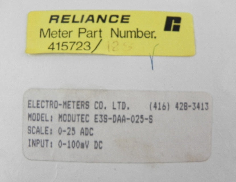 Reliance Electric Voltmeter Gauge 415723 - Advance Operations