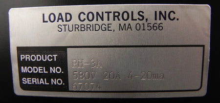 Load Controls Power Cell Power Transducer PH-3A - Advance Operations