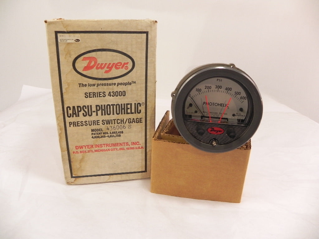Dwyer Pressure Switch / Gage 436006S - Advance Operations