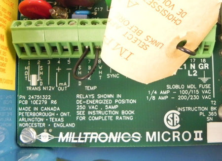 Milltronics Ultrasonic Level Monitor MicroRanger II - Advance Operations