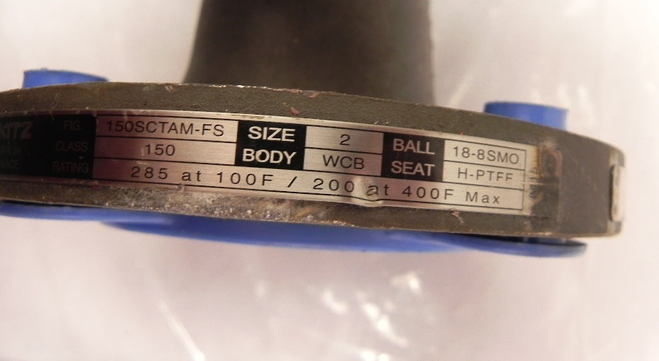 Kitz Ball Valve 150SCTAM-FS      2" - Advance Operations