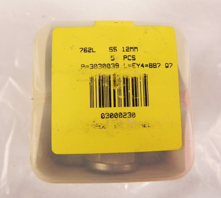 Ham-Let Straights Union Let-Lok 762L SS 12mm (box of 5) - Advance Operations