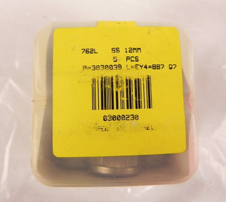 Ham-Let Straights Union Let-Lok 762L SS 12mm (box of 5) - Advance Operations