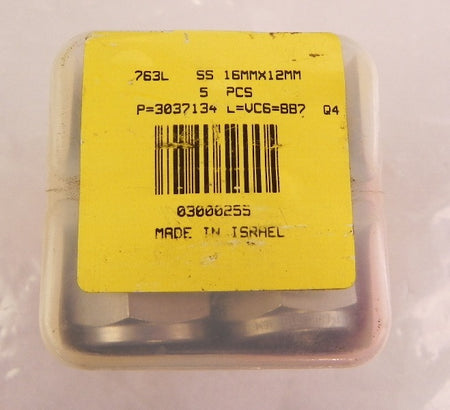 Ham-Let Reducing Union Let-Lok 763L SS 16mmX 12mm ( 5 ) - Advance Operations