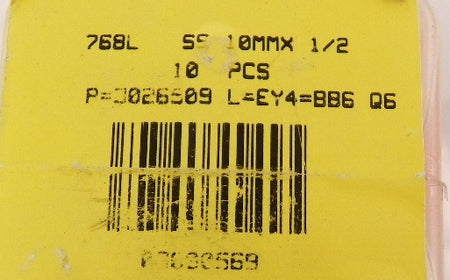 Ham-Let Straights Male Let-Lok 768L SS 10mmX 1/2 (10) - Advance Operations