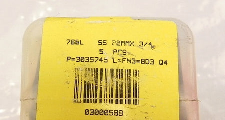Ham-Let Straights Male Let-Lok 768L SS 22MMX 3/4  (5) - Advance Operations