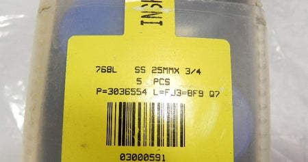 Ham-Let Straights Male Let-Lok 768L SS 25mmX 3/4  (5) - Advance Operations