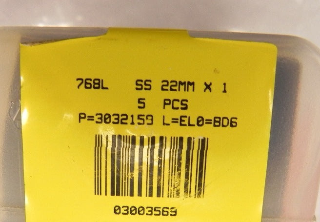 Ham-Let Straights Male Let-Lok 768L SS 22mmX 1  (5) - Advance Operations