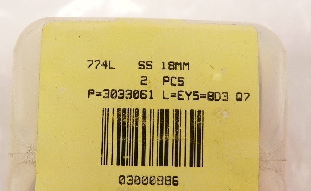 Ham-Let Straights Let-Lok  Bulkhead Union 774L SS 18mm - Advance Operations