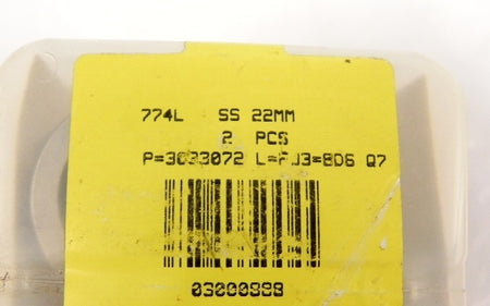 Ham-Let Straights Let-Lok Bulkhead Union 774L SS 22mm - Advance Operations