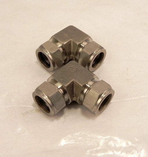 Ham-Let Elbows Let-Lok Tube Fitting 765L SS 22mm (2) - Advance Operations