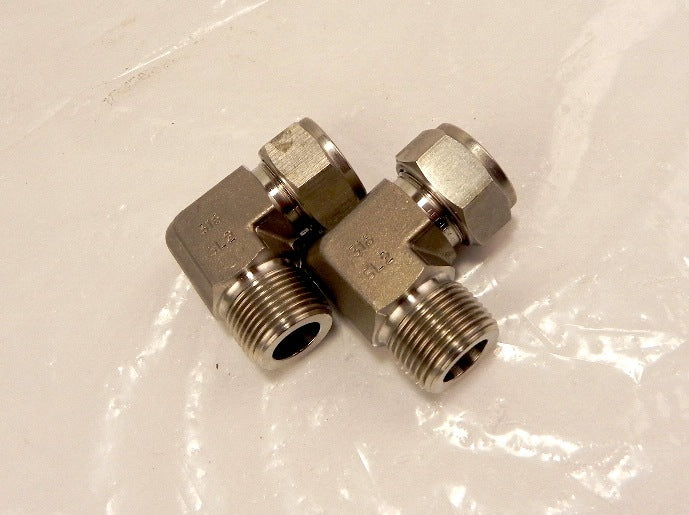 Ham-Let Elbows Let-Lok Male NPT 769L SS 18MMX 3/4 (2) - Advance Operations