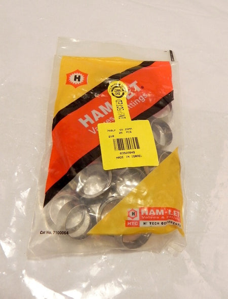 Ham-Let Front ferrule 760LF SS 25mm  (25) - Advance Operations