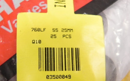 Ham-Let Front ferrule 760LF SS 25mm  (25) - Advance Operations