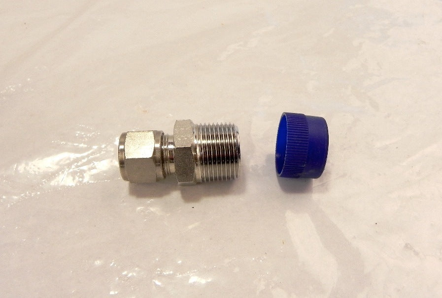 Hoke / Gyrolok Male Connector 3/4" NPT x 1/2" 8CM12316 - Advance Operations