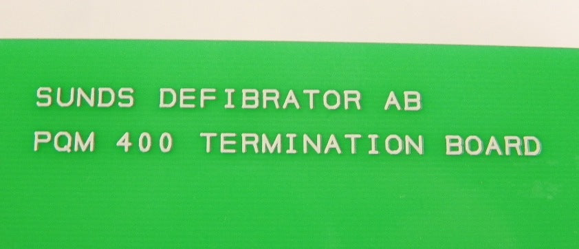 Sunds Defibrator AB Termination Board PQM 400 - Advance Operations