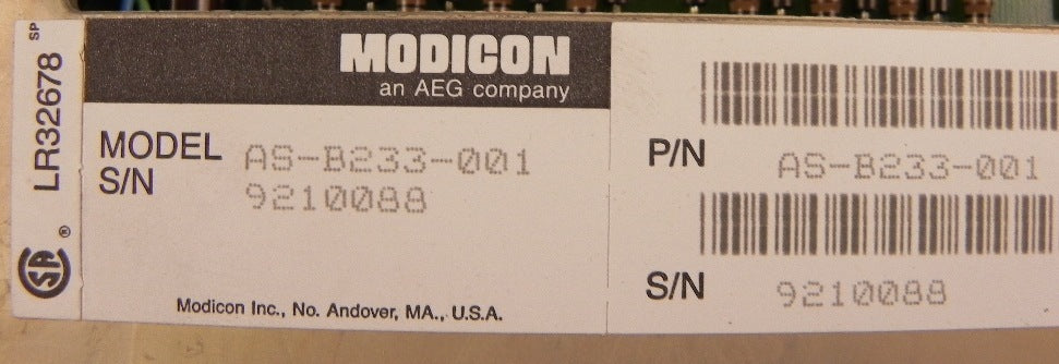 Modicon +24VDC Input Module AS-B233-001 - Advance Operations