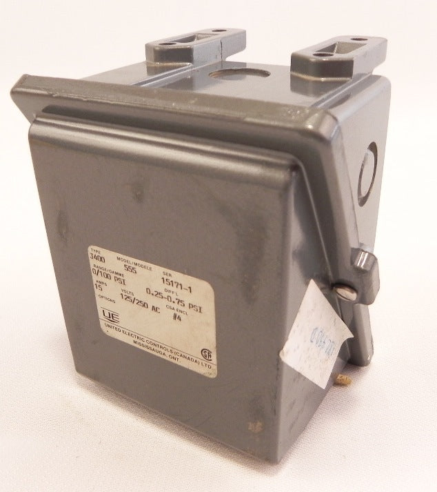 United Electric Pressure Switch J400-555 - Advance Operations