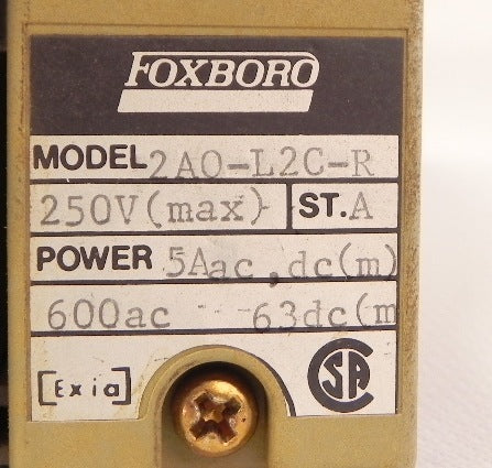 Foxboro 2AO-L2C-R Isolated Relay SPDT - Advance Operations