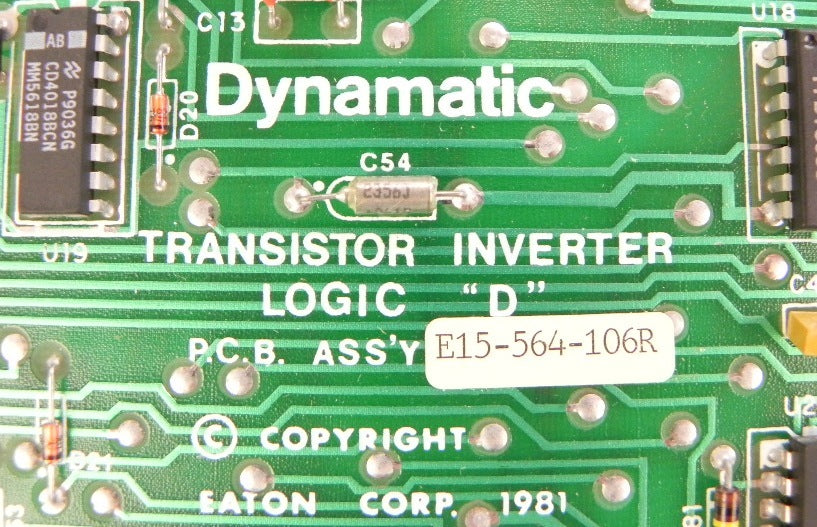 Dynamatic Transistor Inverter E15-564-106R - Advance Operations