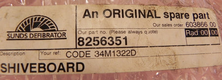 Sunds Defibrator ShiverBoard 8256351 - Advance Operations