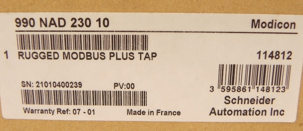 Modicon Modbus Plus Ruggedized tap 990 nad 230 10 Rugged Modbus Plus Tap - Advance Operations