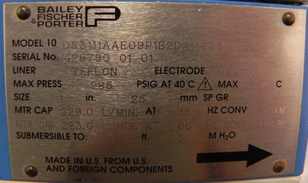ABB Electro-Magnetic Flowmeter 1" 10DS3111 - Advance Operations