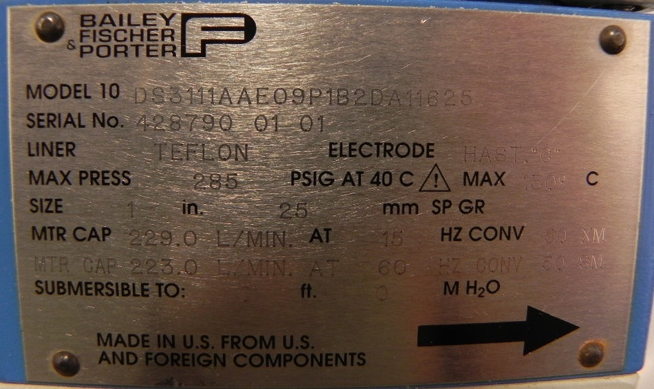 ABB Electro-Magnetic Flowmeter 1" 10DS3111 - Advance Operations