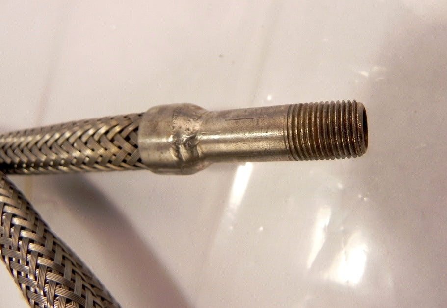 Flex Pression SS Flexible Hose Assy 1/8" NPT x 98" - Advance Operations