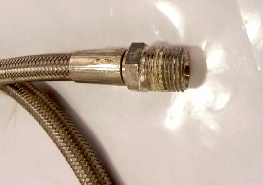 Flex Pression SS Braided Hose Assy 1/2" NPT x 66" - Advance Operations