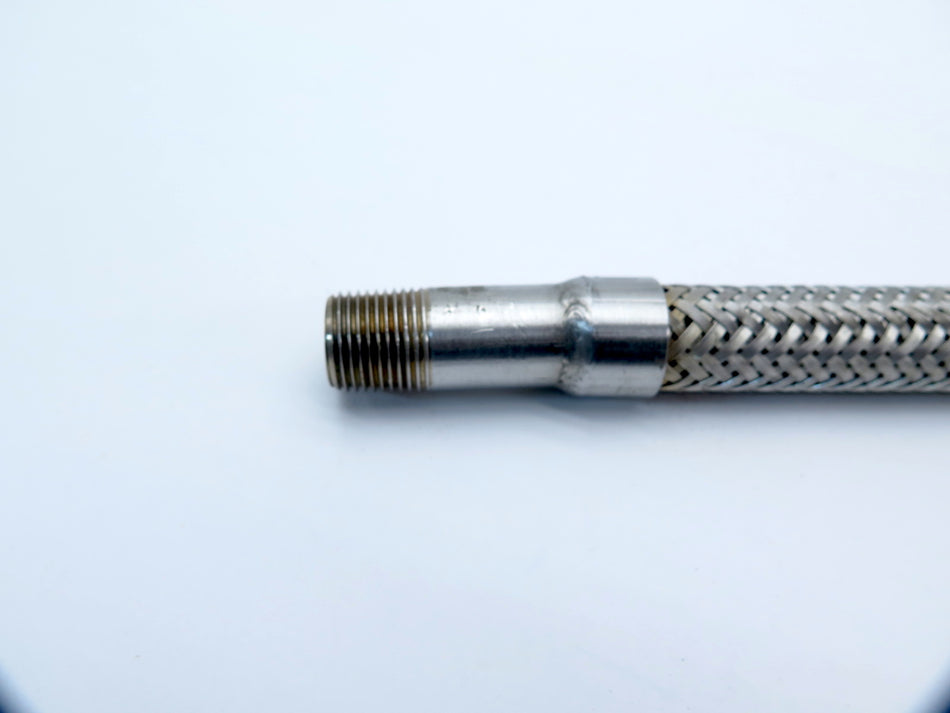Flex Pression SS Braided Hose Assy 1/2" NPT x 24" - Advance Operations