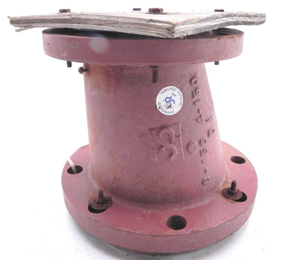 3P PTFE Lined Eccentric Reducer 6" X 4" - Advance Operations