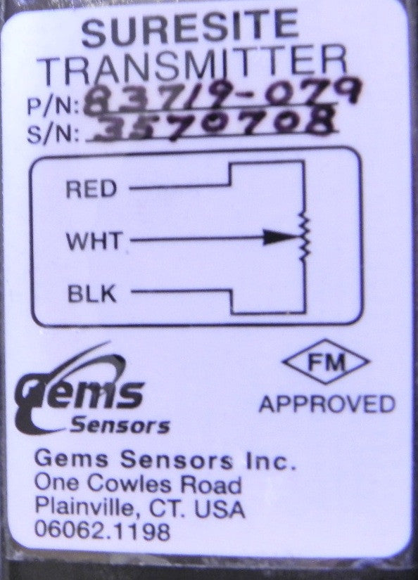 Gems Sensors SureSite Magnetic Liquid Level Indicator 89" - Advance Operations