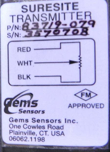 Gems Sensors SureSite Magnetic Liquid Level Indicator 89" - Advance Operations