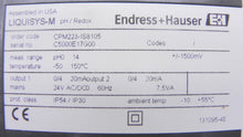 Load image into Gallery viewer, Endress+Hauser Liquisys M Transmitter CPM223-IS8105 - Advance Operations

