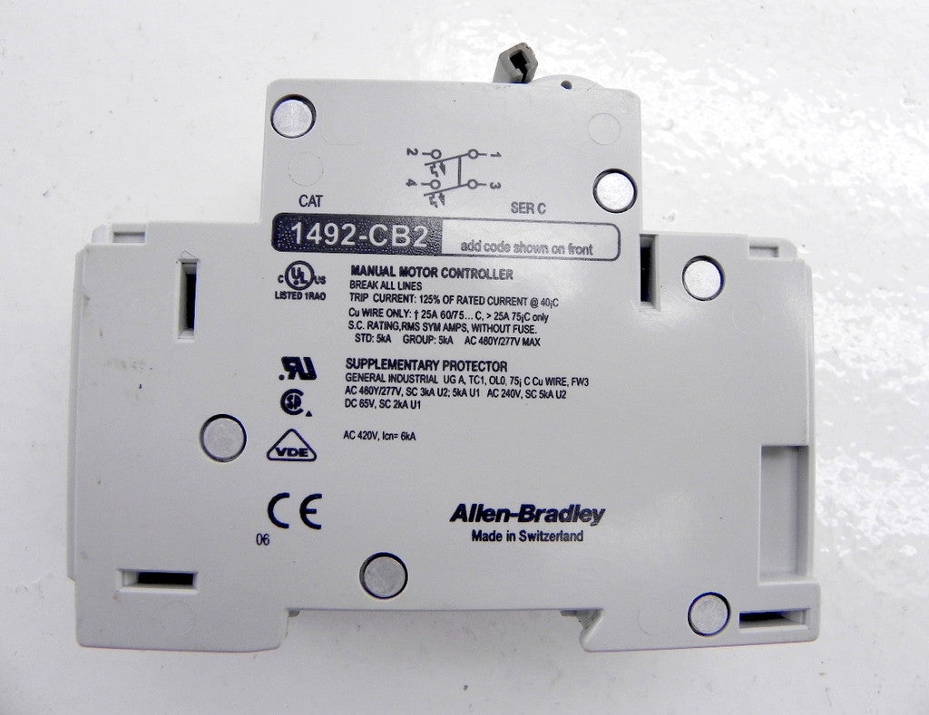 Allen-Bradley Breaker 1492-CB2 G320 - Advance Operations