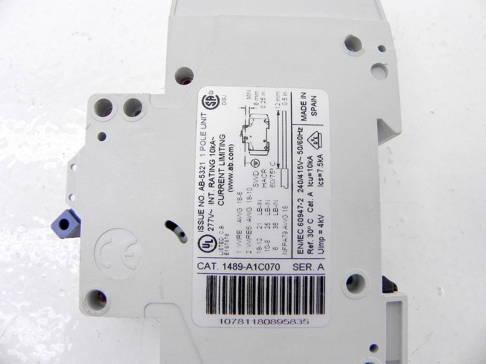 Allen-Bradley Current Limiting Breaker 1489-A1C070 - Advance Operations