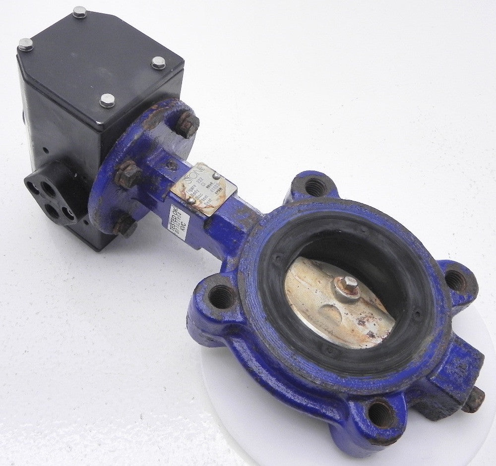 Keystone Butterfly Valve w/ Double Acting Actuator Fig 222 3