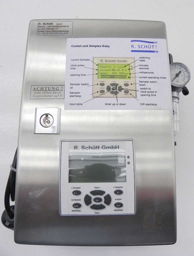 R. Schütt Automated Sampling System Simplex 2600 & Easy Control - Advance Operations