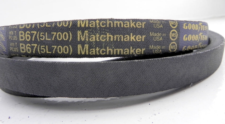 Goodyear HY-T Plus V-Belt B67 (Lot of 2) - Advance Operations